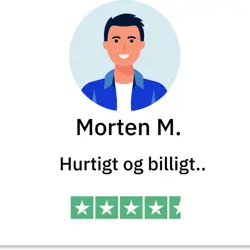 Trustpilot anmeldelse fra Morten